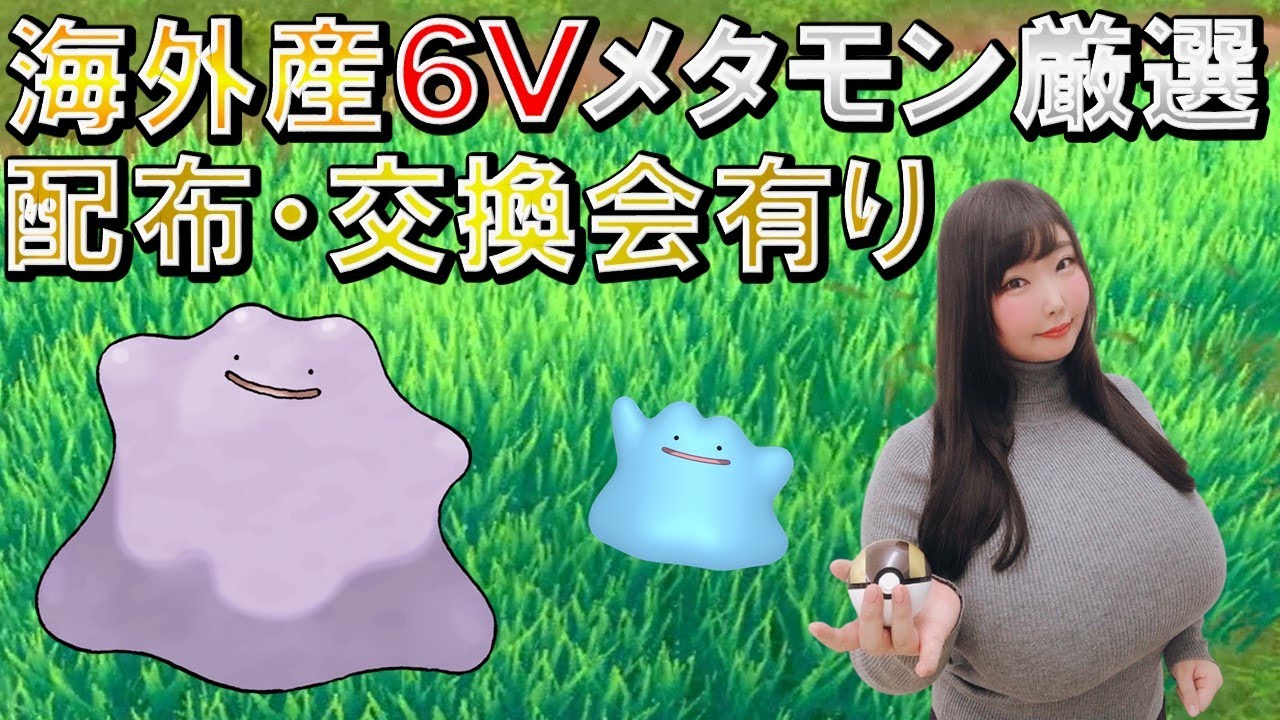 ポケモン ダイパリメイク 海外産正規6vメタモン厳選 最後に配布 交換会予定 ゲーム配信 ポケモンbdsp Youtube