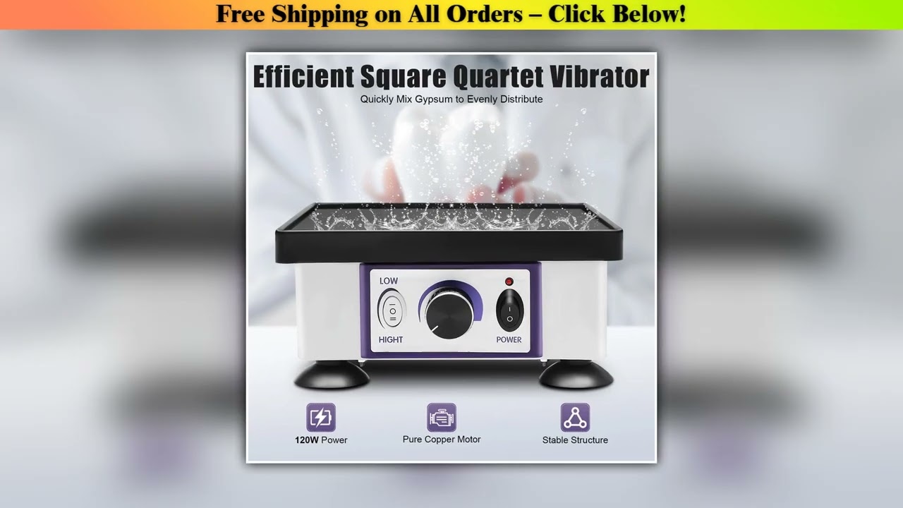 120w Square Dental Vibrator Variable Speed Lab Shaker Oscillator Vibrating Machine To Make Various