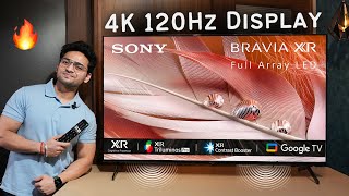 Best 4K 120Hz Gaming TV 🤩 | Sony X90J Unboxing & Review 🔥 | With Google TV OS 🚀 | Sony 55