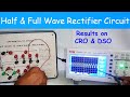 Half Wave Rectifier And Full Wave Rectifier With And Without Capacitor Filter