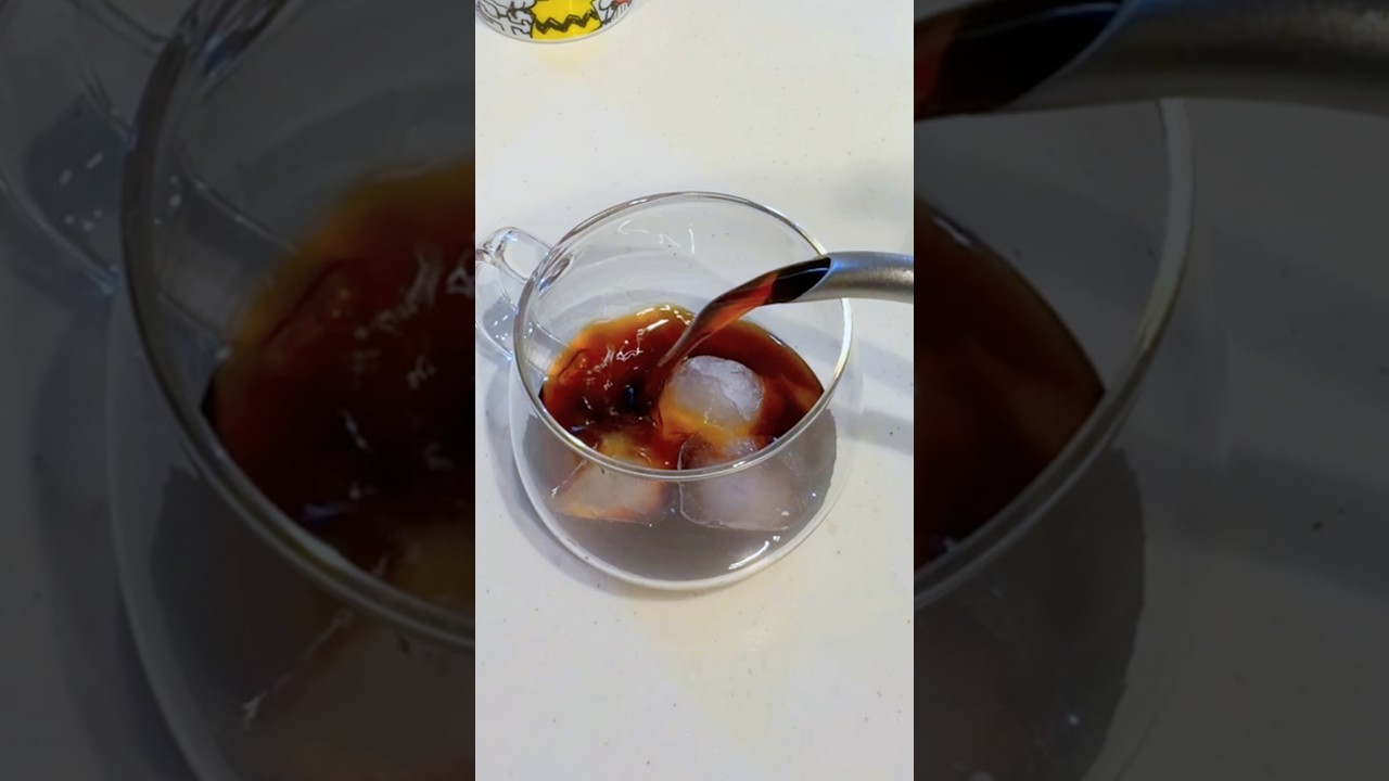 Ice-Cold Iced Coffee with a Chilled Drip Pot ☕🧊 #coffee #coffeelover #coffeetime