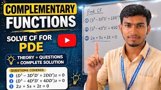 Complementary Function in PDE | CF Tricks + Examples | Engineering Maths
