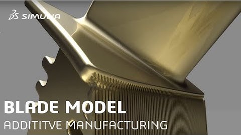 Renderings of Additive Manufacturing printing and crack XFEM simulation on a Blade model