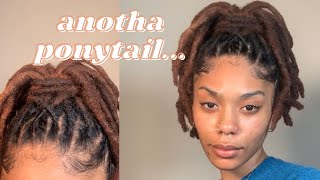 HIGH LOC PONYTAIL WITH A SEMI-RETWIST FOR THE LAZY DAYS| thequalityname