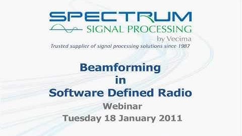 Beamforming in Software Defined Radio