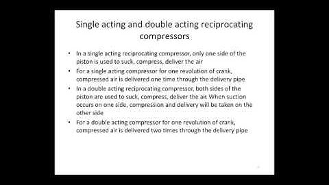 Module 5 - Working principle of reciprocating compressor