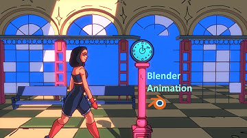Blender 2D Character Animation In 3D Environment | Grease Pencil Tutorial