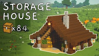 Minecraft tutorial How to build small storage house