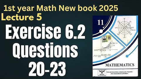 Class 11 Mathematics | New Book 2025 | Chapter 6 Sequences & Series | Exercise 6.2 Q20–Q23