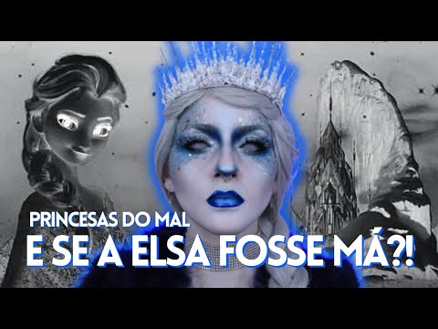 MAQUIAGEM ELSA- A BRUXA DO GELO ❄️❄️ | PRINCESAS DO MAL | ESPECIAL HALLOWEEN | NAY FIRENS