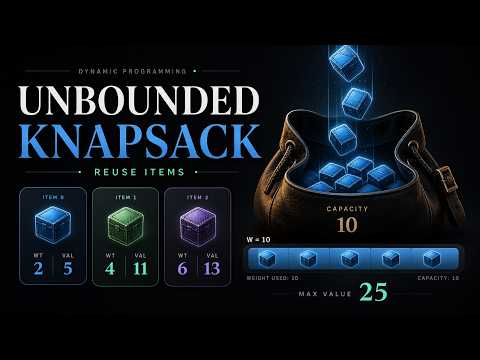 Unbounded Knapsack Explained: The DP Blueprint Behind Coin Change
