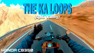 THE KA LOOPS (SPITI VALLEY) | HONDA CB350 | RAW SOUND [4K]