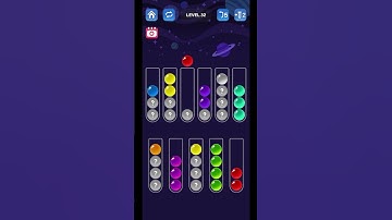 Game Ball Sort Puzzle Level-32. #game #gameplay