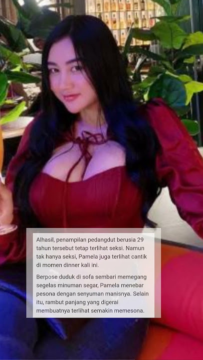 pamela Safitri pakai baju merah dengan belahan di dada#shorts