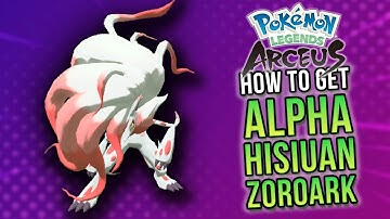 Pokemon Legends Arceus | How To Get Alpha Hisuian Zoroark - Spawn Location & Tips