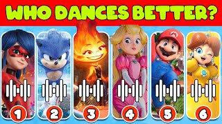 Who dances better ?#3The Super Mario Bros,The Little Mermaid 2023, Sing 2,Elemental,Ruby gillman