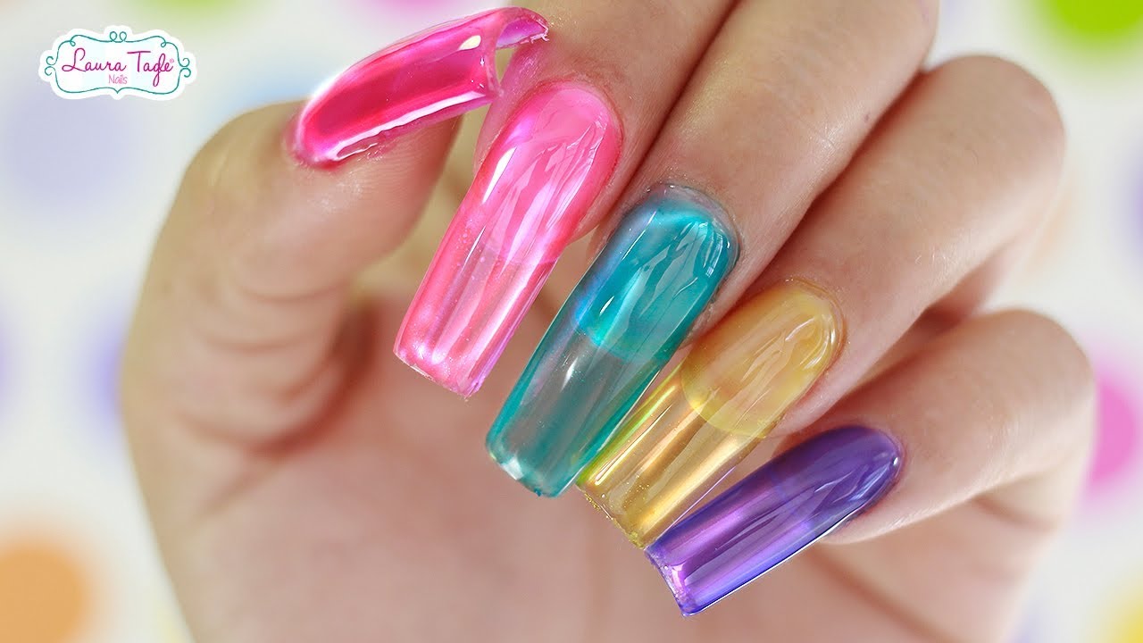 UÑAS DE MODA / EFECTO GELATINA NEON - thptnganamst.edu.vn