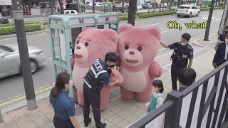 Handing Out GIFTS to KOREA COPS