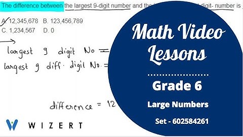 6th Grade Maths Video Lessons - Mathematics Large Numbers videos for Grade 6 - Set 1602584261