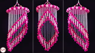WOW !!! Amazing Woolen Wall Hanging || DIY Wind Chime Making || Room Decorating Idea