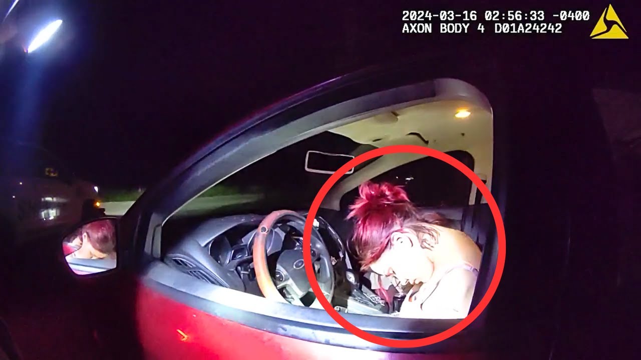 Unfit Mom Gets Caught Drunk and Asleep at the Wheel with Toddler In The Car