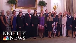 ‘Calm Before The Storm’: Donald Trump Makes Cryptic Remark At Military Dinner | NBC Nightly News