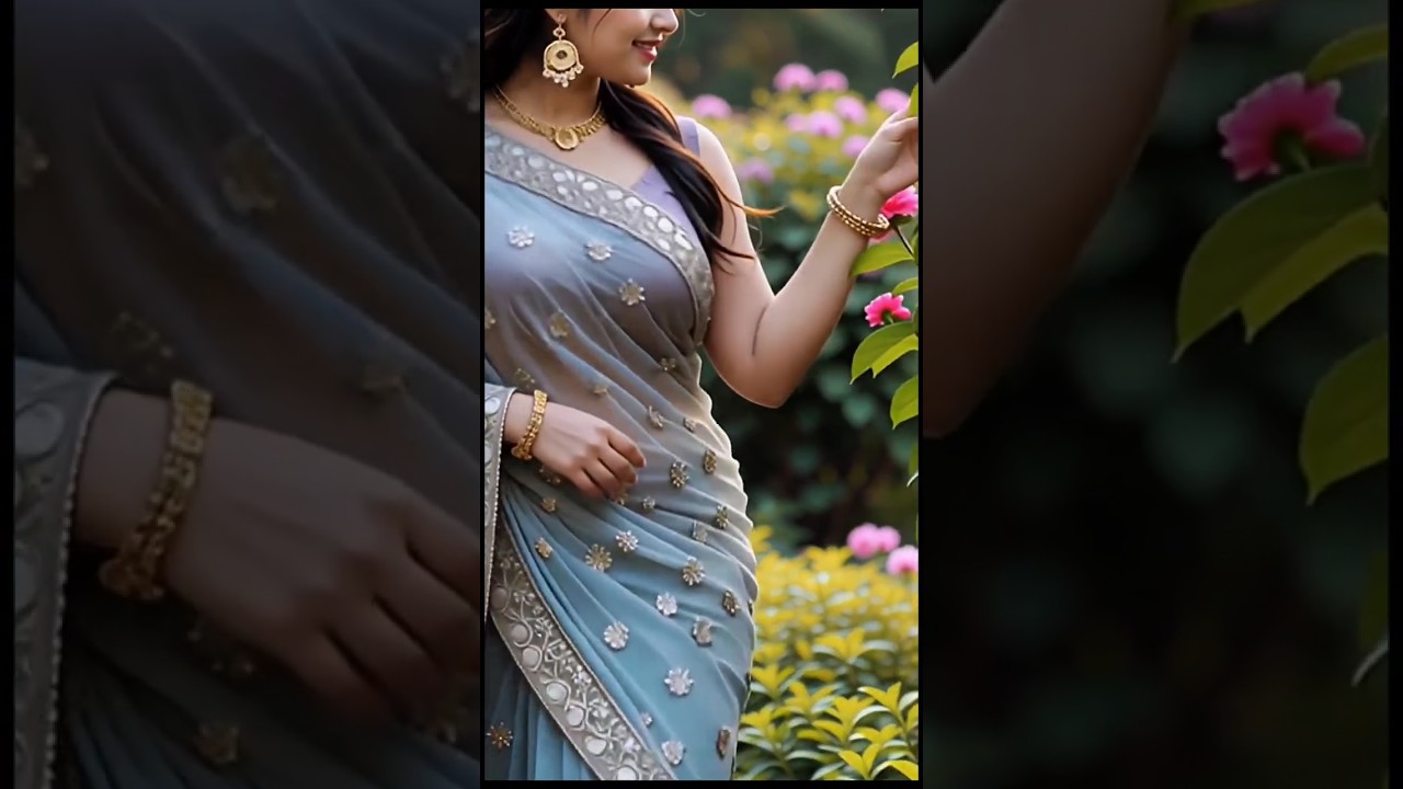 Beautiful girl is saree 