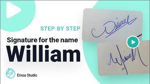 Signature for the name William