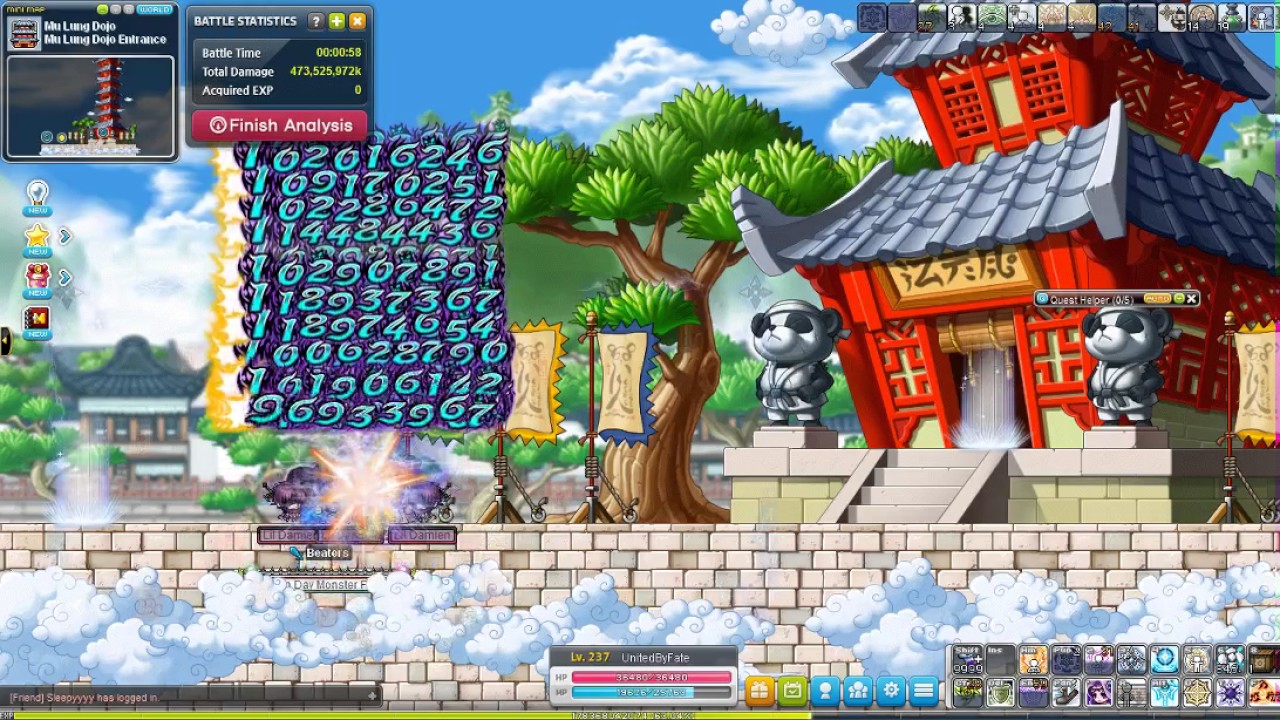 maplestory reboot night lord dps test pre beyond youtube