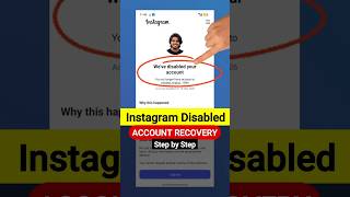 Instagram Disabled Account Recovery | How To Recover Disabled Instagram Account | #Instagram #shorts