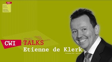 CWI Lectures - Etienne de Klerk - Proving Inequalities Using Semidefinite Programming Duality