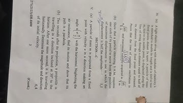 dynamics math sem5 2023 GNDU Last year question paper