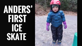 Y1E45: Anders First Ice Skate