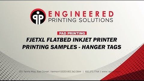 EPSVT - Industrial Inkjet Flatbed Printer Printing Hanger Tags