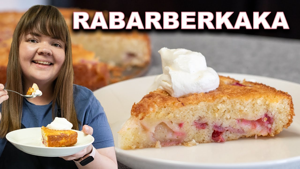 Saftig rabarberkaka - God och lättbakad sommarfika