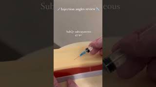 injection angles review || 90 degree || 45% #doctor #nature #trending