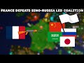 France defeats sino russia coalition  roblox rise of nations