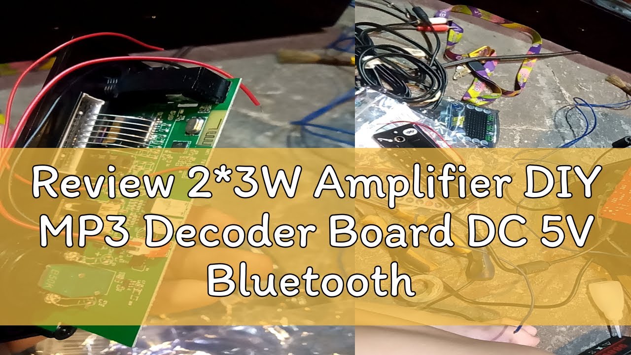 Review 2*3W Amplifier DIY MP3 Decoder Board DC 5V Bluetooth Music ...