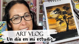 ART VLOG | Un día en mi estudio / A day in my studio