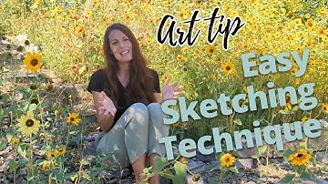 Easy Sketching Technique for Painting / Art Tip Tuesday