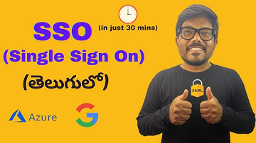 SSO Explained in 30 Minutes – Telugu #telugu #sso #singlesignon #telugutech #technology #app