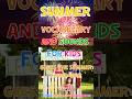 Summer Vocabulary And Sounds For Kids ☀️ | Guess The Summer Sound Quiz #short