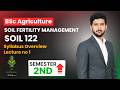 SOIL 122 Soil Fertility Management | Syllabus Overview + Lecture 1 | BSc Agriculture 2nd Sem
