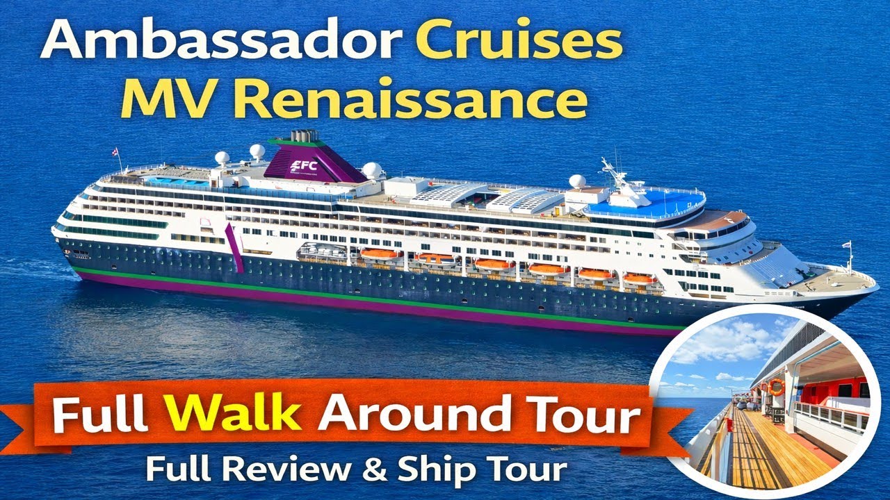 Ms Renaissance MV Renaissance Full Walk Around Tour – Explore Ambassador Cruises ...