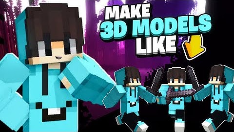 How To Make Minecraft 3d Modeling in Android 🤯 Full Tutorial in (Hindi)