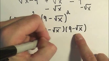 Solving an Equation Containing Two Radicals - Example 1