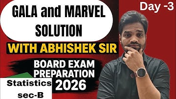 DAY-3 ||STATISTICS MARVEL SOLUTION With ABHISHEK SIR||CLASS 12 COMMERCE||GSEB||ABHISHEK SIR 