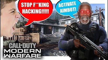 Morgan Freeman Uses *AIMBOT* on Modern Warfare! Ft. SpookyGalore (Voice Trolling)