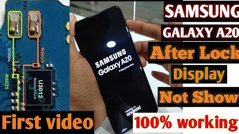 Samsung A20 Display Problem (sleep mode)