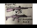 Ruger PC Carbine VS CZ Scorpion Evo 3